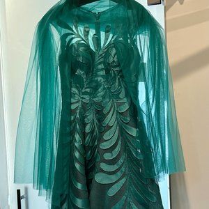 Park 108 | M343 Hi-lo Gown, Emerald Green, unworn with tags